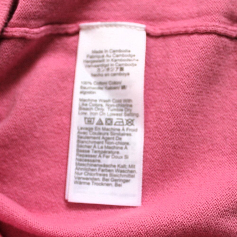 NWT J. Crew Factory Pink Ruffle Neck Cotton Sweater, Small - Picture 7 of 8